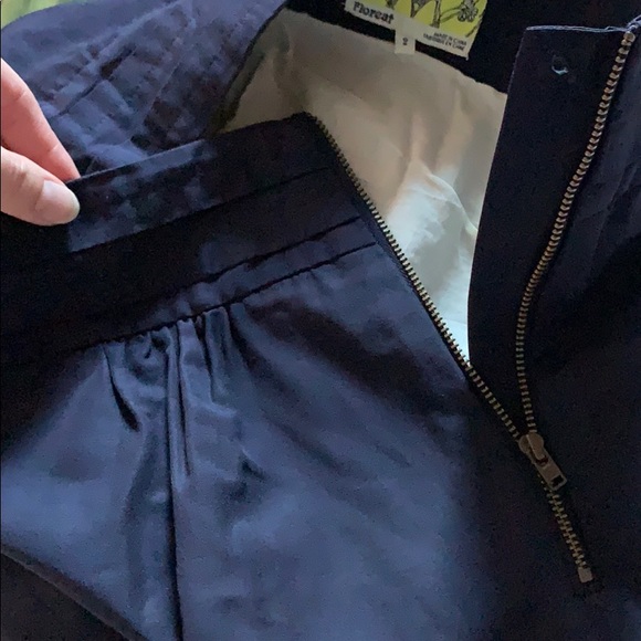 Floreat navy and cream Anthropologie skirt - Picture 8 of 8